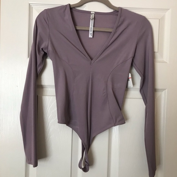 NWT Free People Body Suit. XS lavender - Picture 3 of 7